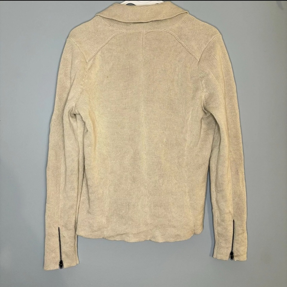 NEW EILEEN FISHER Jacket Women’s Size XS Notch Collar Jacket Cardigan Bone - Picture 2 of 7